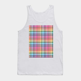 Rainbow Check Tank Top